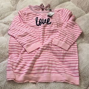Kim Rogers “Love” sweater